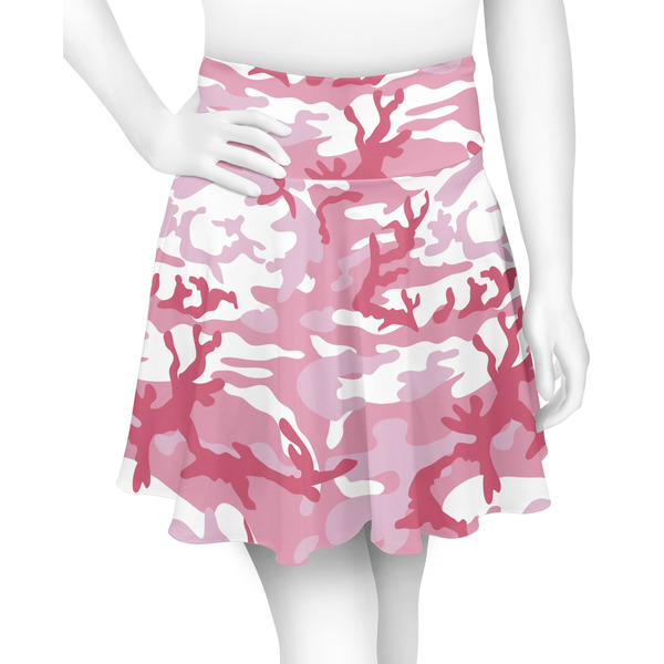 Custom Pink Camo Skater Skirt - Large