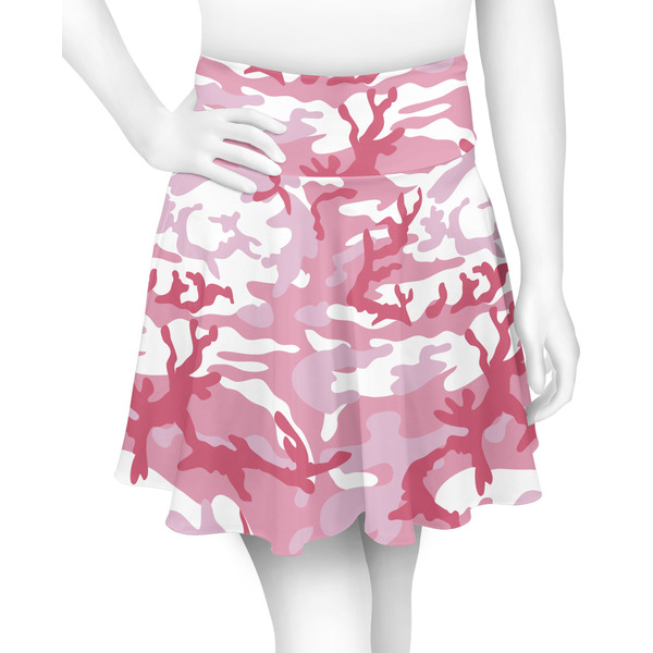 Custom Pink Camo Skater Skirt - X Small