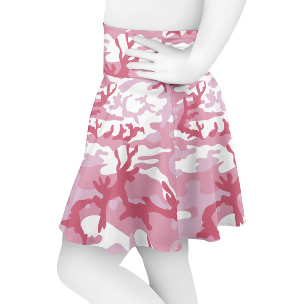 Pink Camo Skater Skirt - Side