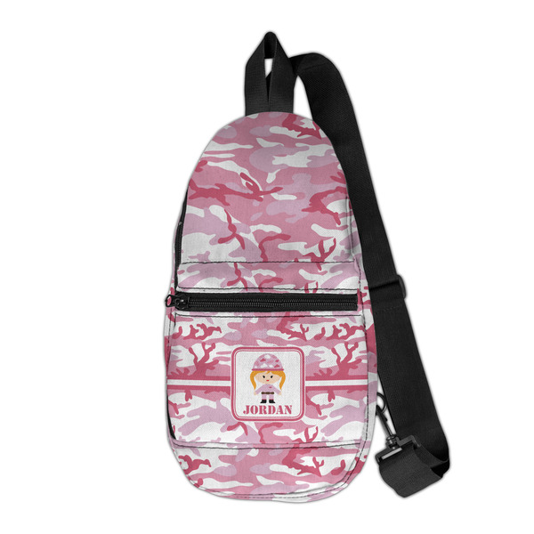 Custom Pink Camo Sling Bag (Personalized)