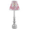 Pink Camo Small Chandelier Lamp - LIFESTYLE (on candle stick)