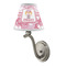 Pink Camo Small Chandelier Lamp - LIFESTYLE (on wall lamp)