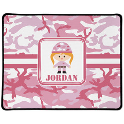 Pink Camo Large Gaming Mouse Pad - 12.5" x 10" (Personalized)