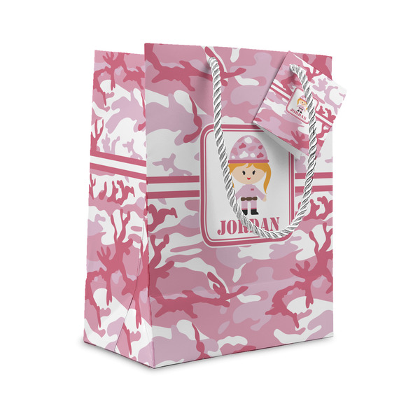 Custom Pink Camo Gift Bag (Personalized)