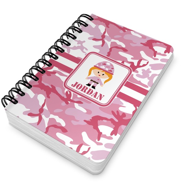 Pink Camo Spiral Journal 5 x 7 - Main