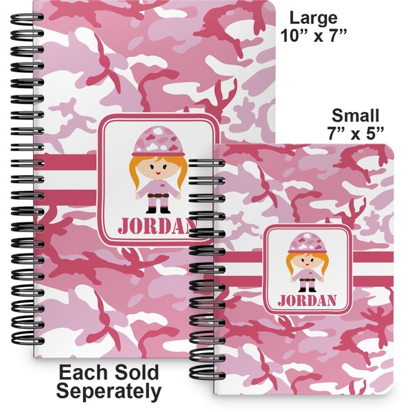 Pink Camo Spiral Journal - Comparison