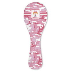 Pink Camo Ceramic Spoon Rest (Personalized)