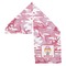 Pink Camo Sports Towel Folded - Both Sides Showing