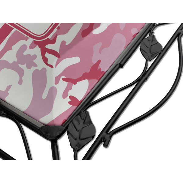 Pink Camo Square Trivet - Detail