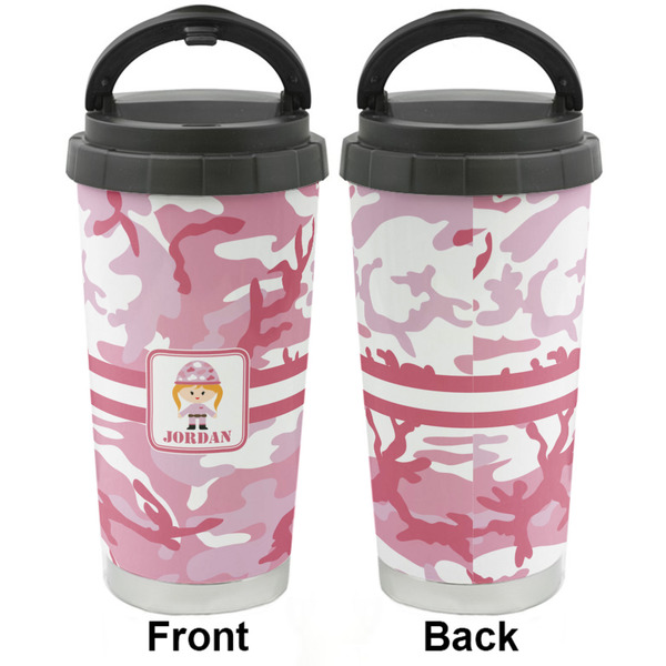 Pink Camo Stainless Steel Travel Cup - Apvl