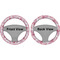 Pink Camo Steering Wheel Cover- Front and Back