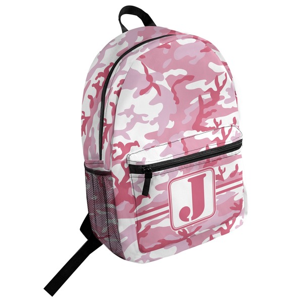 Custom Pink Camo Student Backpack (Personalized)