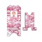 Pink Camo Stylized Phone Stand - Front & Back - Small