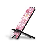 Pink Camo Stylized Cell Phone Stand - Small w/ Name or Text