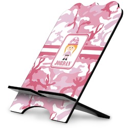 Pink Camo Stylized Tablet Stand (Personalized)
