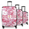 Pink Camo 3 Piece Luggage Set - 20" Carry On, 24" Medium Checked, 28" Large Checked (Personalized)