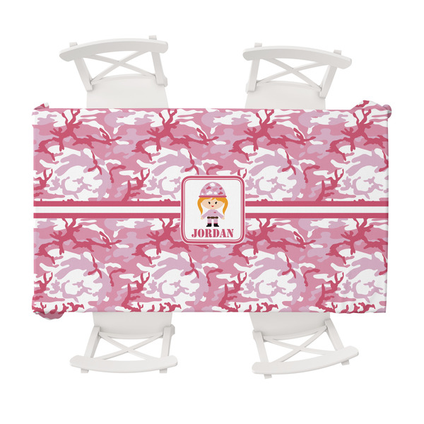 Custom Pink Camo Tablecloth - 58"x102" (Personalized)