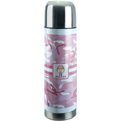 Pink Camo Stainless Steel Thermos (Personalized)