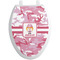 Pink Camo Toilet Seat Decal - Elongated (Personalized)