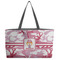 Pink Camo Beach Totes Bag - w/ Black Handles (Personalized)