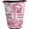 Pink Camo Waste Basket - Single Sided (Black) (Personalized)