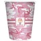 Pink Camo Trash Can White