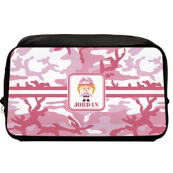 Pink Camo Toiletry Bag / Dopp Kit (Personalized)