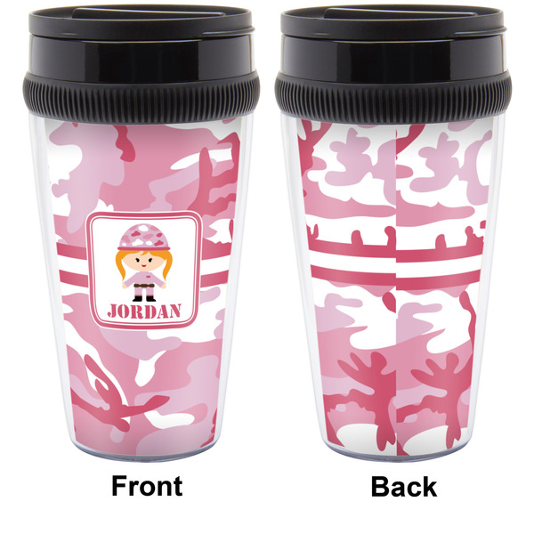 Pink Camo Travel Mug Approval (Personalized)