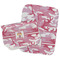 Pink Camo Two Rectangle Burp Cloths - Open & Folded