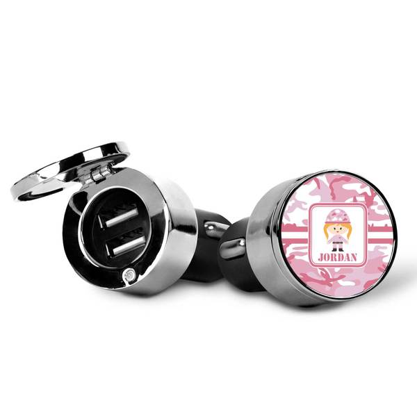 Pink Camo USB Car Charger