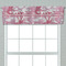 Pink Camo Valance - Closeup on window