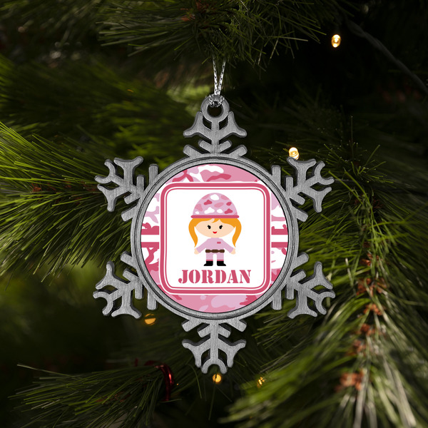 Pink Camo Vintage Snowflake - (LIFESTYLE)