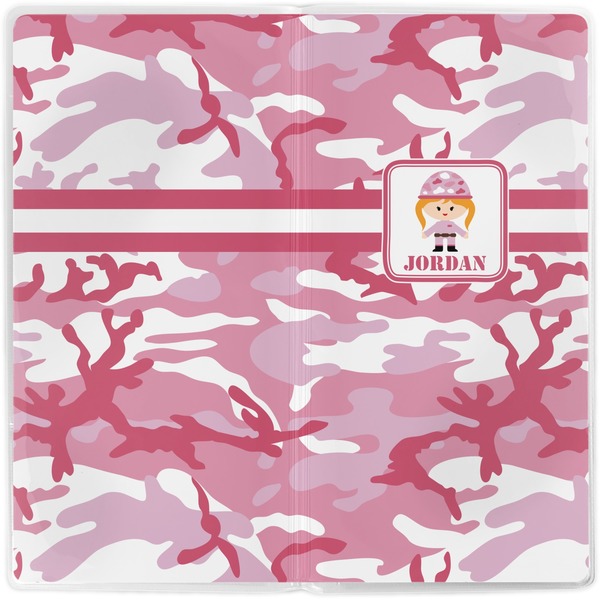 Pink Camo Vinyl Document Wallet - Apvl
