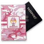 Pink Camo Vinyl Passport Holder (Personalized)