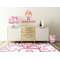 Pink Camo Wall Graphic Decal Wooden Desk
