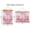 Pink Camo Wall Hanging Tapestries - Parent/Sizing