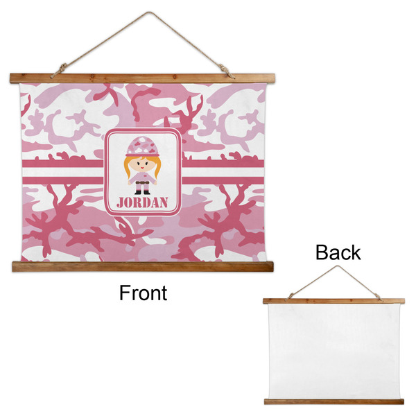 Pink Camo Wall Hanging Tapestry - Landscape - APPROVAL