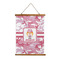Pink Camo Wall Hanging Tapestry - Tall (Personalized)