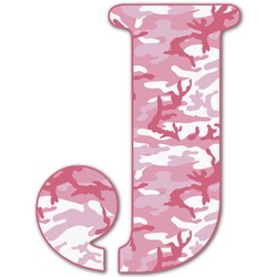 Pink Camo Letter Decal - Large (Personalized)