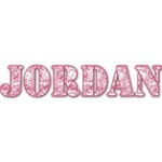 Pink Camo Name/Text Decal - Custom Sizes (Personalized)