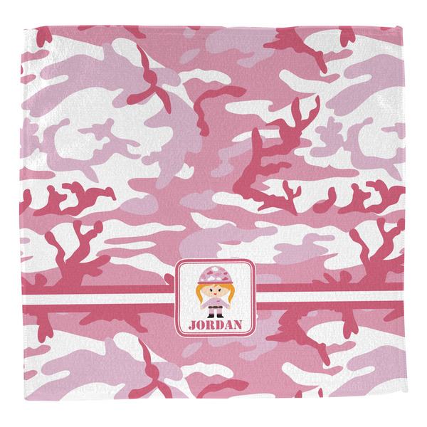 Pink Camo Washcloth - Front - No Soap