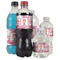 Pink Camo Water Bottle Label - Multiple Bottle Sizes