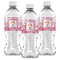 Pink Camo Water Bottle Labels - Front View