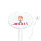 Pink Camo Oval Plastic Stir Sticks (Personalized)