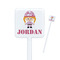 Pink Camo Square Plastic Stir Sticks - Single Sided (Personalized)