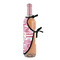 Pink Camo Wine Bottle Apron - DETAIL WITH CLIP ON NECK