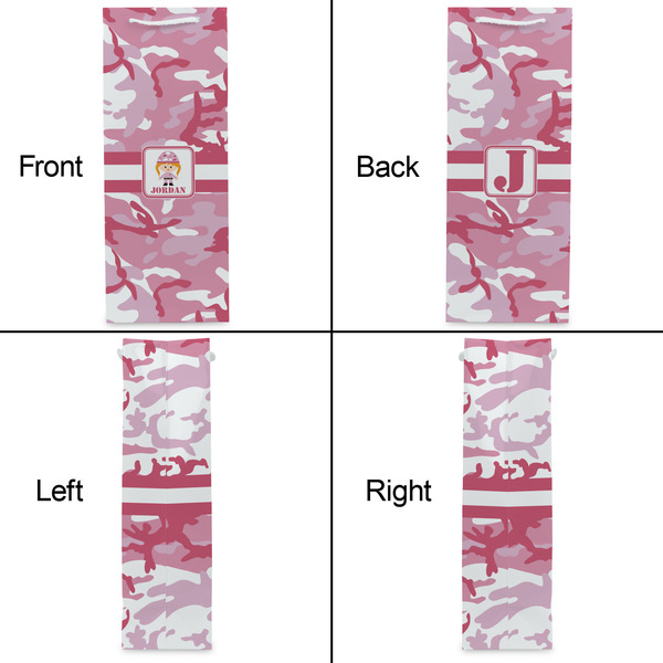 Pink Camo Wine Gift Bag - Gloss - Approval