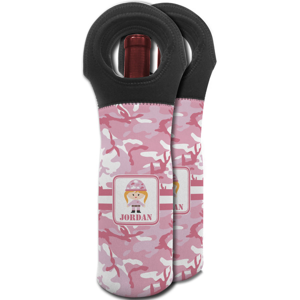 Pink Camo Wine Tote Bag - MAIN
