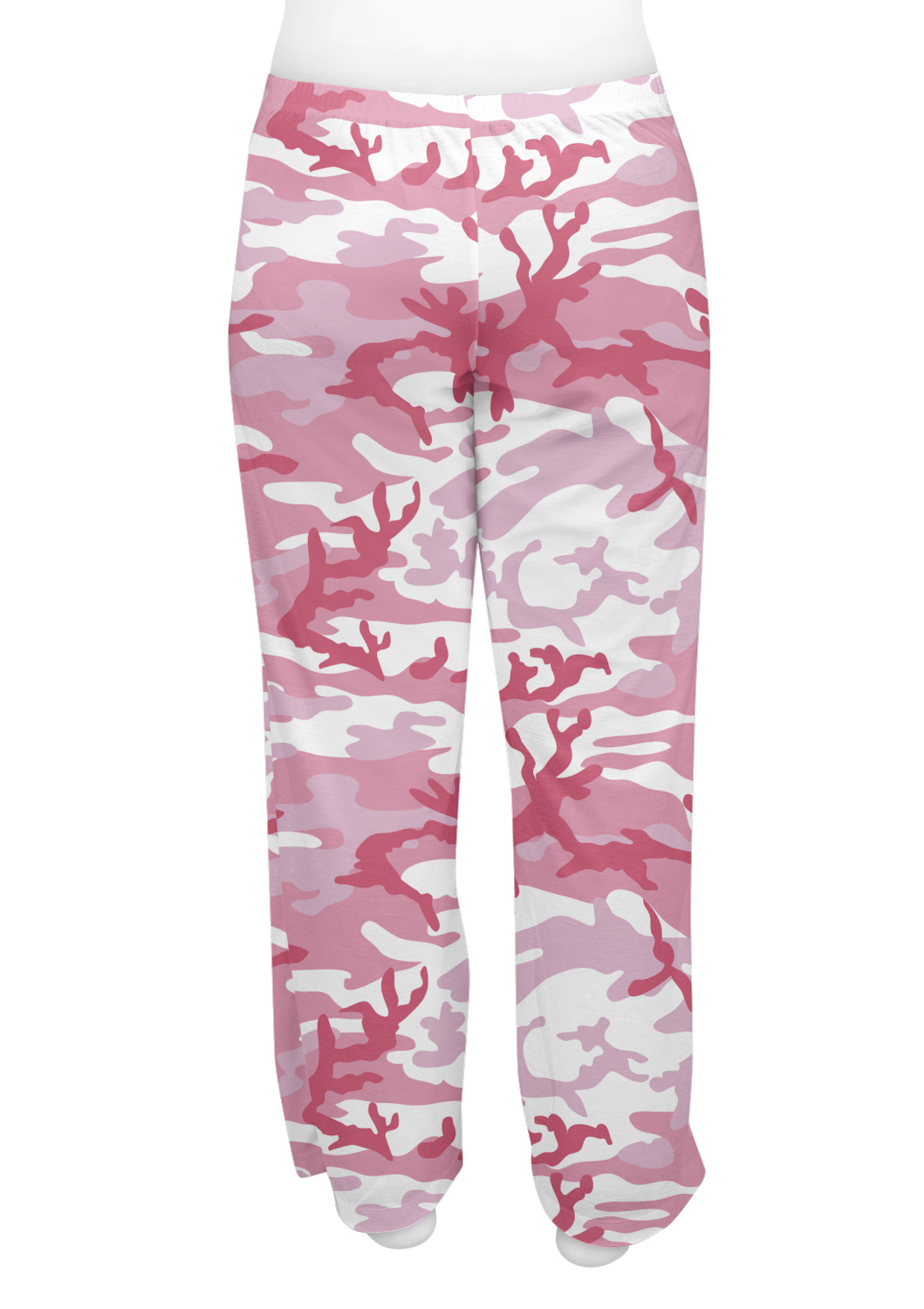 Pink Camo Womens Pajama Pants - M (Personalized) - YouCustomizeIt