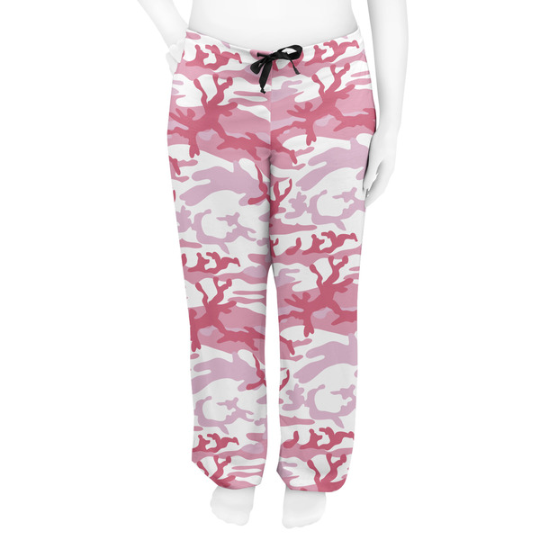 Pink Camo Women's Pj on model - Front